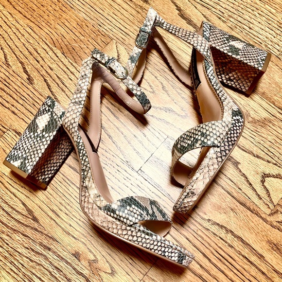 Steven By Steve Madden Snake Print Heels - Picture 8 of 8